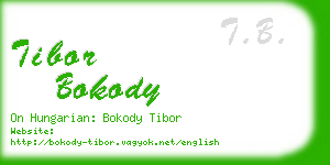 tibor bokody business card